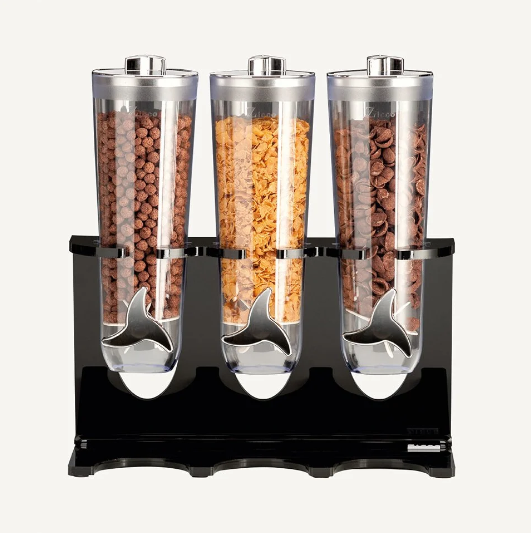 Zicco Zcp 724 3 Lü Standlı Cornfleks Aleti -Siyah-Beyaz 40X17 H 44 Cm