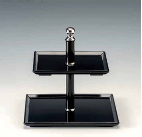 Zicco Zcp 727 2 Katlı Melamin   Teşhir Standı 20X20-25X25 H 23 Cm