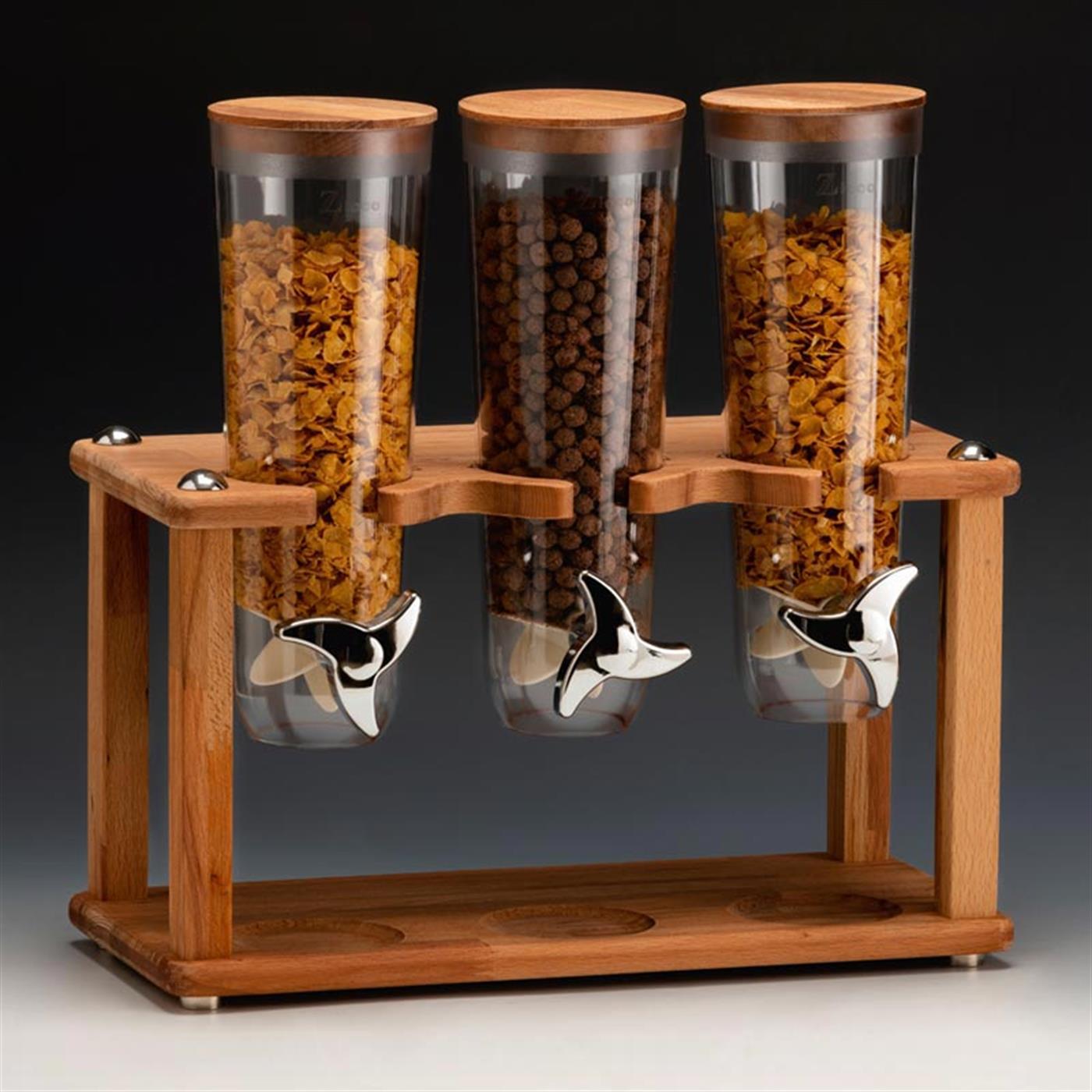 Zicco Zcp 783 3'Lü Standlı Ahşap Cornfleks Aleti 20X44Xh:43 Cm