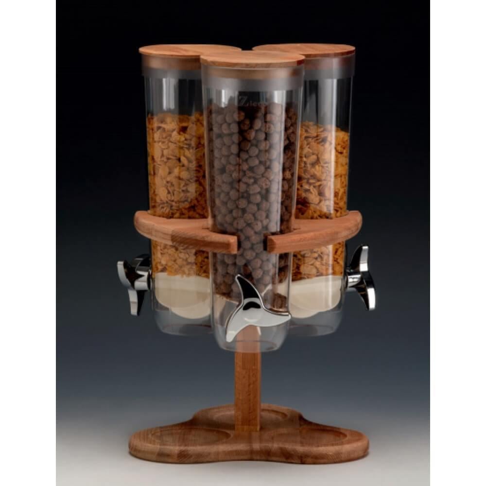 Zicco Zcp 784 3'Lü Döner Ahşap Standlı Cornfleks Aleti 26X26Xh:43 CmZiccoAKN.ZCP 784
