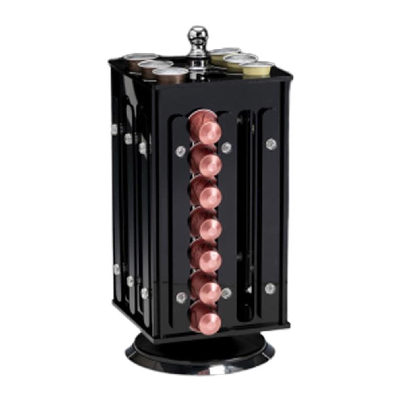 Zicco Zcp 844 Akrilik Döner Kapsül Standı - 64 Gözlü 16x16x31 Cm