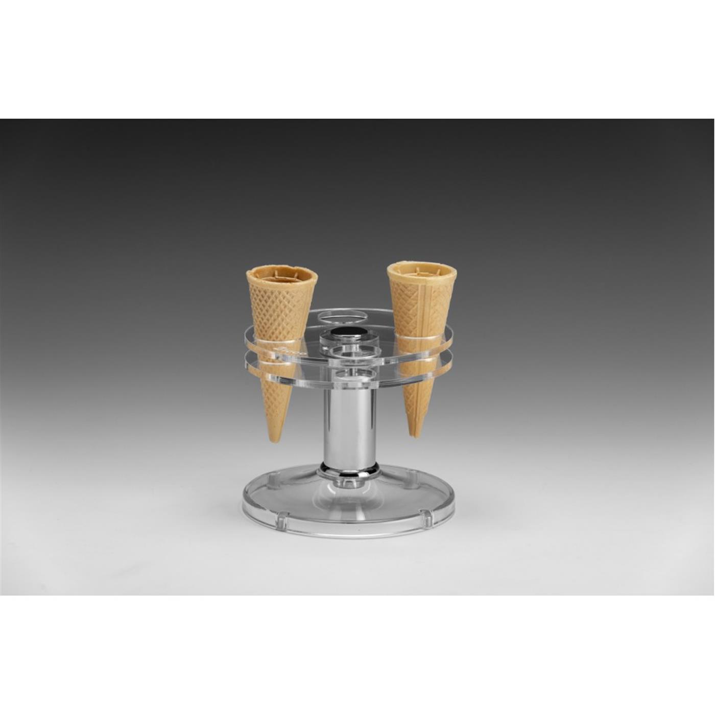 Zicco Zcp 854 Akrilik Dondurmalık Standı - 4 Gözlü Ø 14 x 12,5 Cm