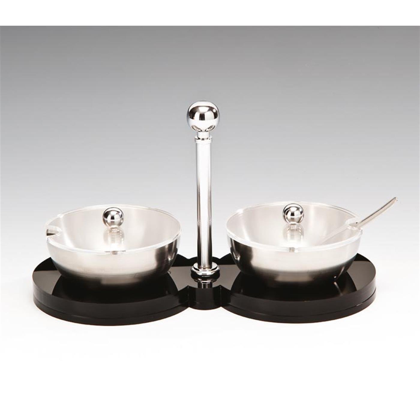 Zicco Zkc 08 2 Li Çelik Akrilik Standlı Kapaklı Baharatlık