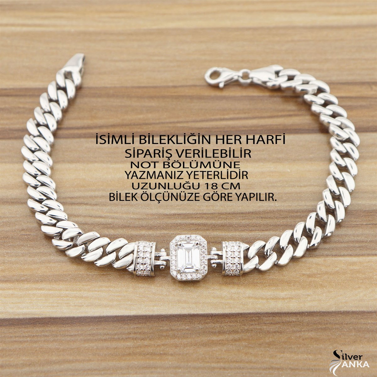 925 Ayar Gümüş Baget Şık Gurmet Bileklik