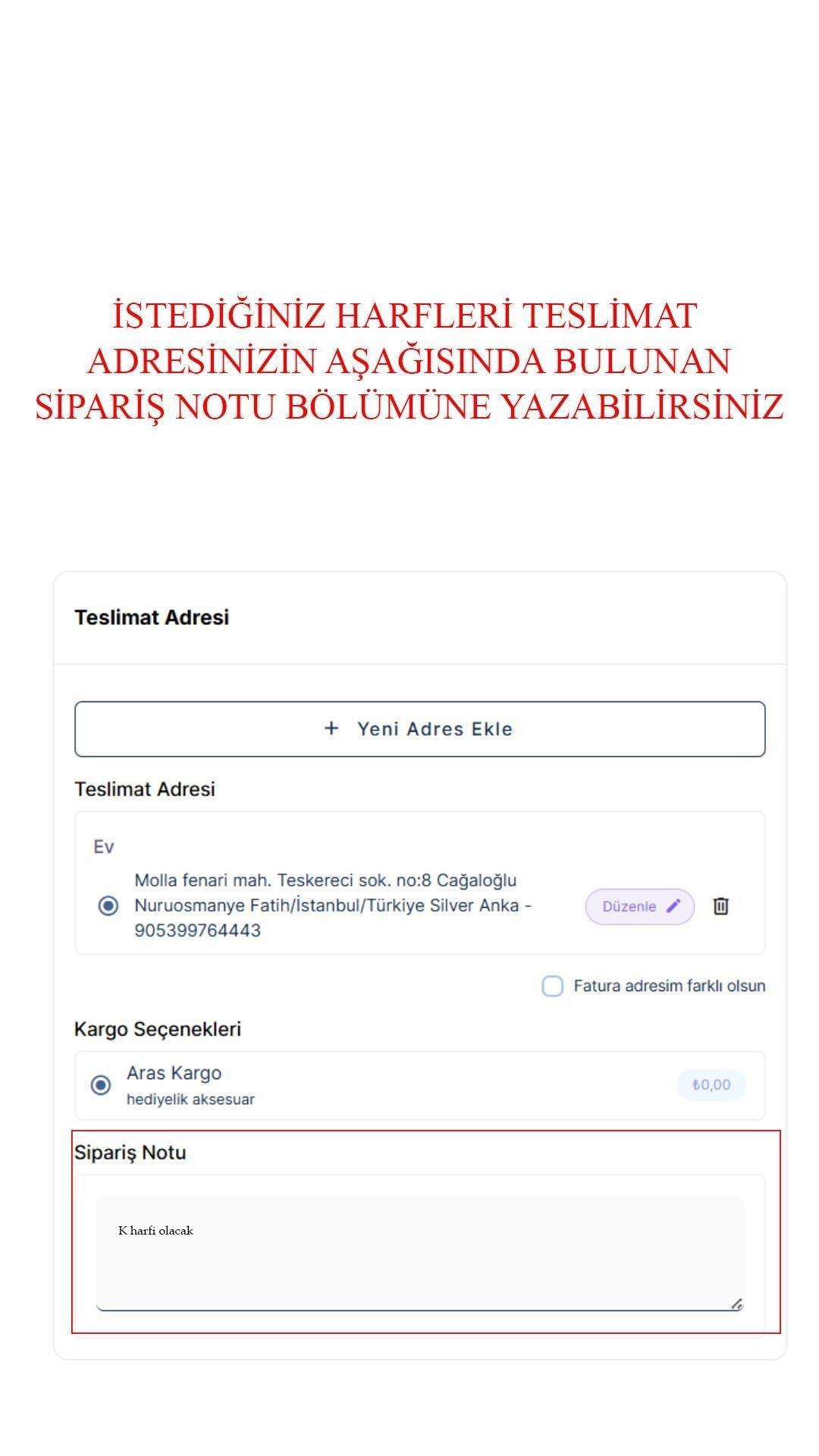 925 Ayar Gümüş Kalpli Harf Şahmeran
