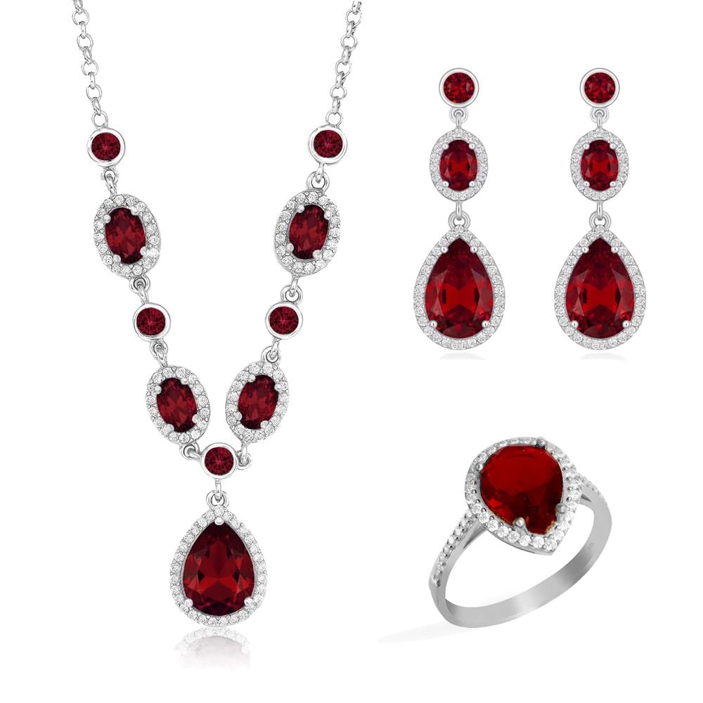 925 Ayar Gümüş Kristal Elegance Davet Takı Seti