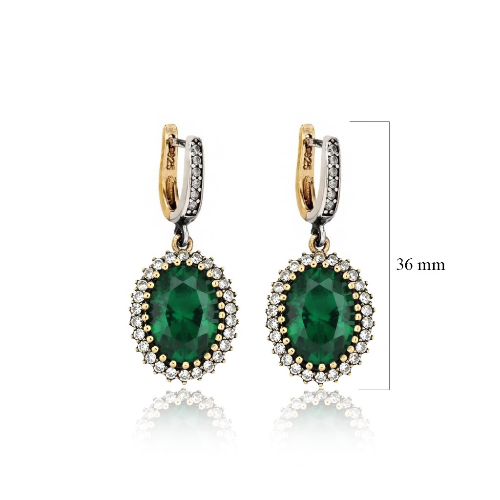 925 Ayar Gümüş Otantik Oval Hürrem Küpe
