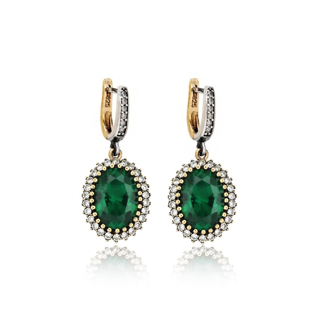925 Ayar Gümüş Otantik Oval Hürrem Küpe
