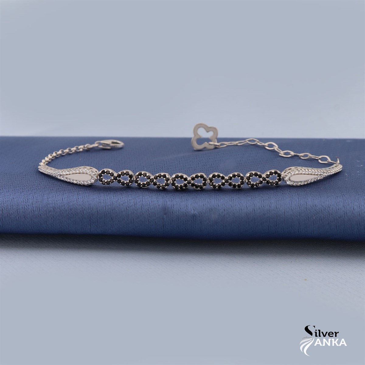 925 Ayar Gümüş Sonsuzluk Bileklik