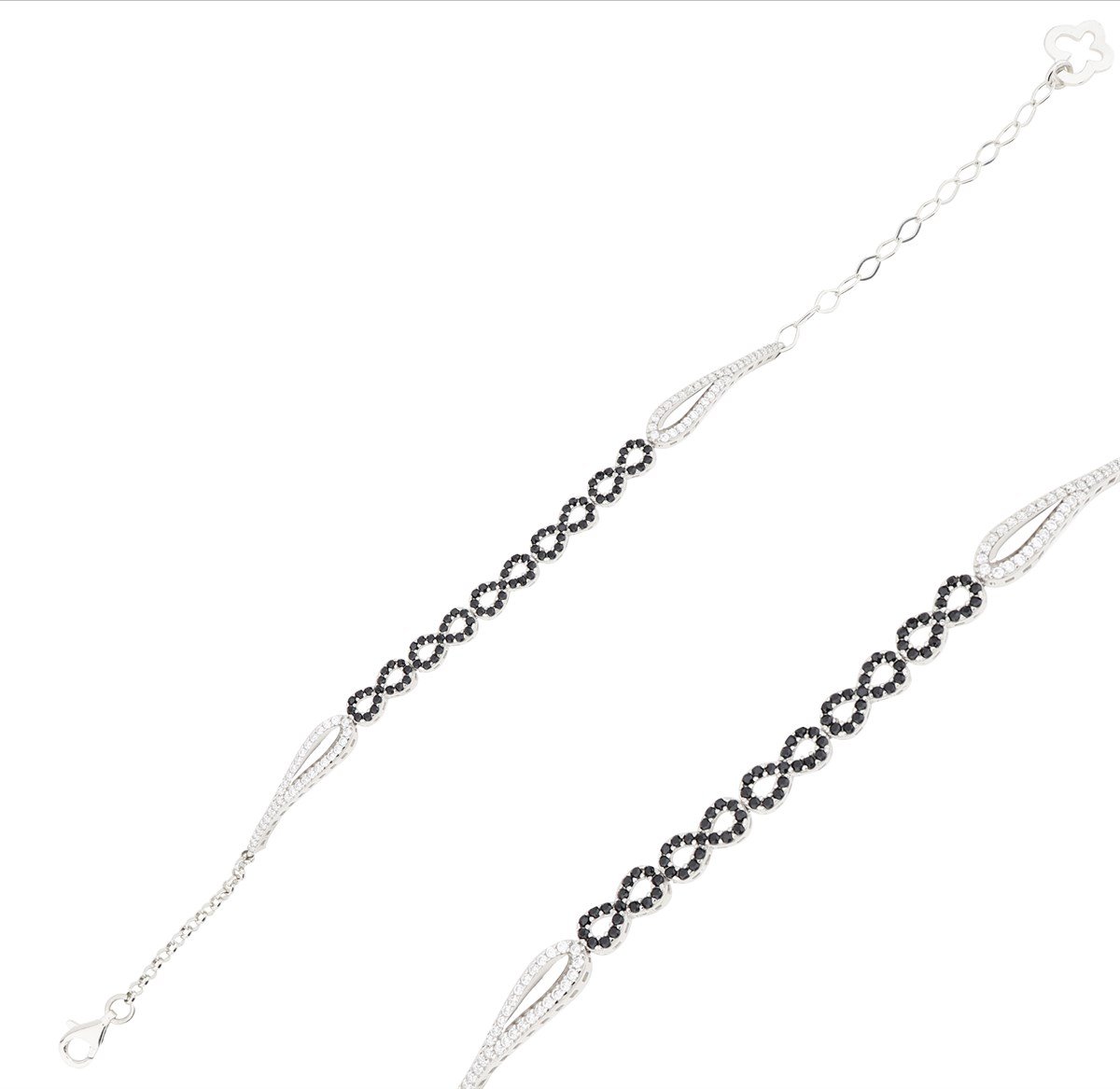 925 Ayar Gümüş Sonsuzluk Bileklik