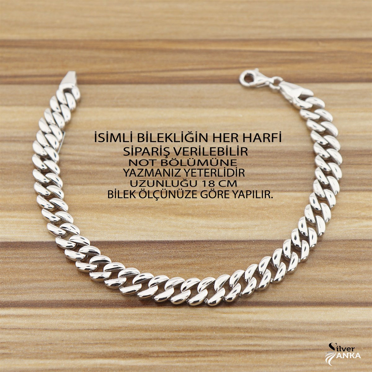 925 Ayar Gümüş Zarif Gurmet Bileklik
