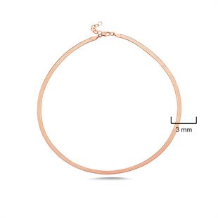  925 Ayar Gümüş Italyan Yassı Zincir Bileklik