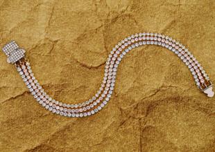 925 Ayar Gümüş 3 Sıra Işık Seli Su Yolu Bileklik