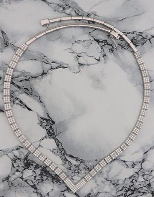 925 Ayar Gümüş 3 Sıra Su Yolu Kolye