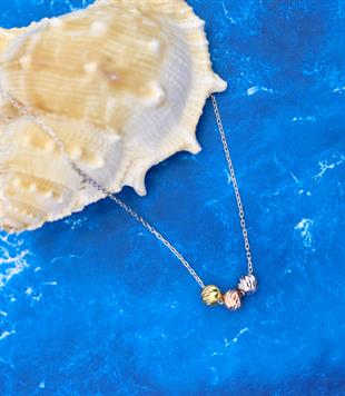 925 Ayar Gümüş 3lü Dorika Toplu Kolye