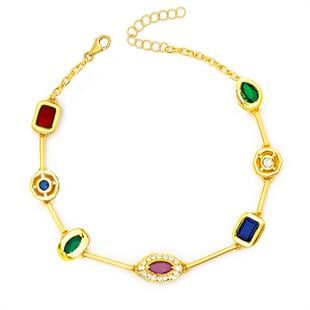 925 Ayar Gümüş 7 Element Aurora Bileklik