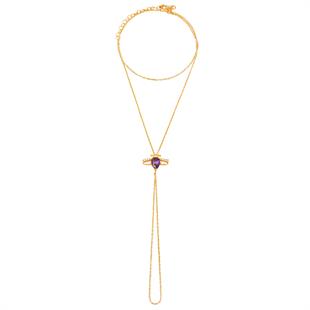 925 Ayar Gümüş Ametist Arı Tasarım Şahmeran Bileklik