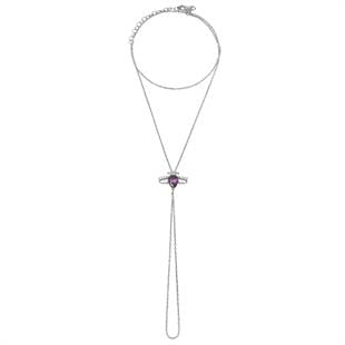 925 Ayar Gümüş Ametist Arı Tasarım Şahmeran Bileklik