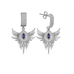 925 Ayar Gümüş Anka Kuşu Küpe