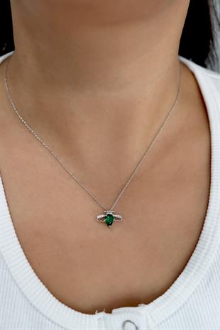 925 Ayar Gümüş Arı Tasarım Kolye