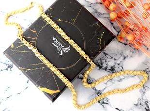 925 Ayar Gümüş Arpa Pullu Zincir