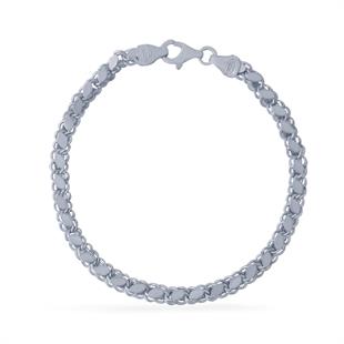 925 Ayar Gümüş Arpa Pullu Zincir Bileklik