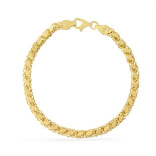 925 Ayar Gümüş Arpa Pullu Zincir Bileklik