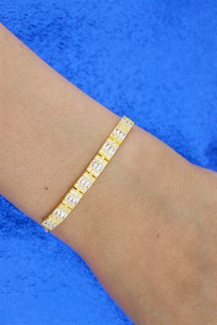 925 Ayar Gümüş Asansörlü Baget Bileklik