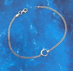 925 Ayar Gümüş Ay Yıldız Gurmet Zincir Bileklik