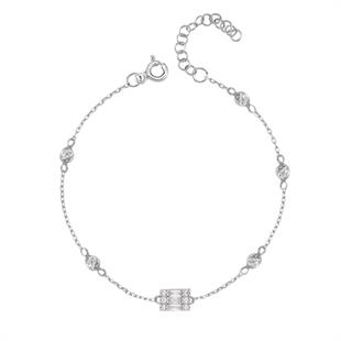 925 Ayar Gümüş Baget Detaylı Halhal