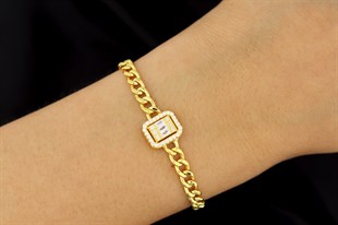 925 Ayar Gümüş Baget Gurmet Bileklik