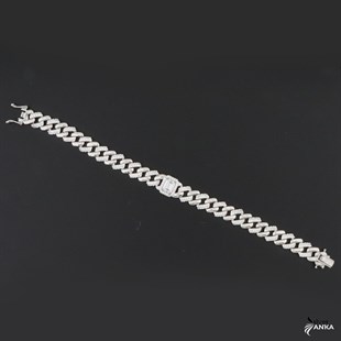 925 Ayar Gümüş Baget Gurmet Bileklik