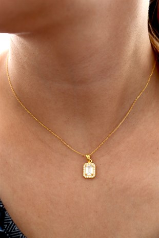 925 Ayar Gümüş Baget Kolye