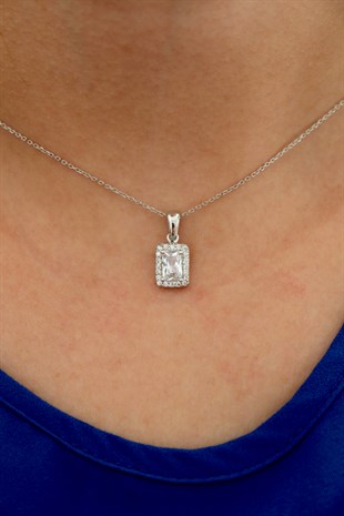 925 Ayar Gümüş Baget Kolye