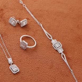 925 Ayar Gümüş Baget Set