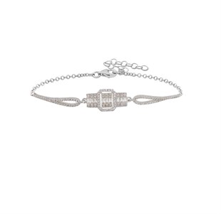 925 Ayar Gümüş Baget Set Rodyumlu Baget Takı Seti