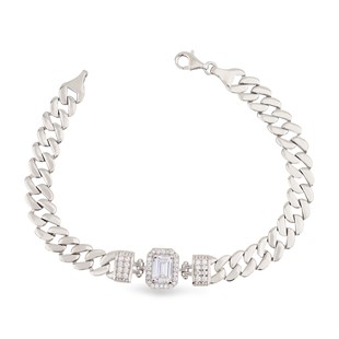 925 Ayar Gümüş Baget Şık Gurmet Bileklik