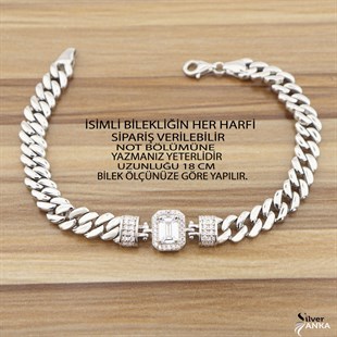 925 Ayar Gümüş Baget Şık Gurmet Bileklik