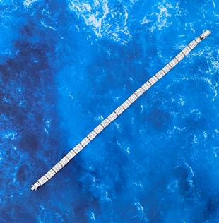 925 Ayar Gümüş Baget Su Yolu Bileklik