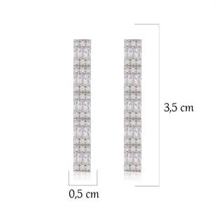 925 Ayar Gümüş Baget Su Yolu Küpe