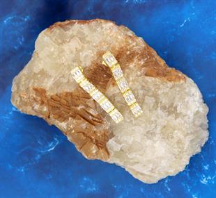 925 Ayar Gümüş Baget Su Yolu Küpe