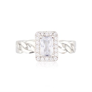 925 Ayar Gümüş Baget Takı Seti Zincir Detay