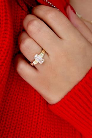 925 Ayar Gümüş Baget Yüzük