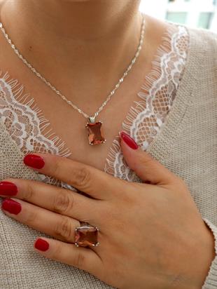 925 Ayar Gümüş Baget Zultanit Taş Yüzük