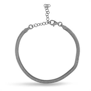 925 Ayar Gümüş Balık Sırtı Zincir Bileklik