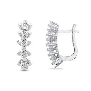 925 Ayar Gümüş Beştaş Takı Seti Gümüş Yüzük ve Gümüş Küpe