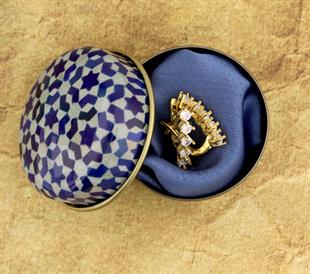 925 Ayar Gümüş Beştaş Takı Seti Gümüş Yüzük ve Gümüş Küpe