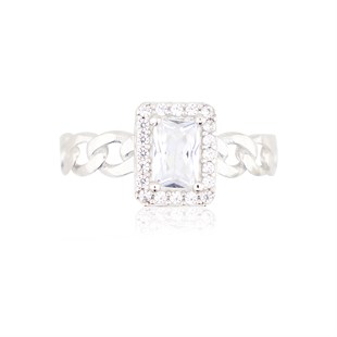 925 Ayar Gümüş Beyaz Baget Takı Seti