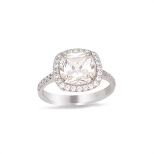 925 Ayar Gümüş Beyaz Taşlı Takı Seti