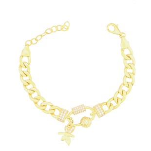 925 Ayar Gümüş Charm Gurmet Zincir Bileklik